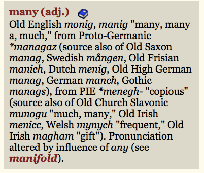 many-etymonline
